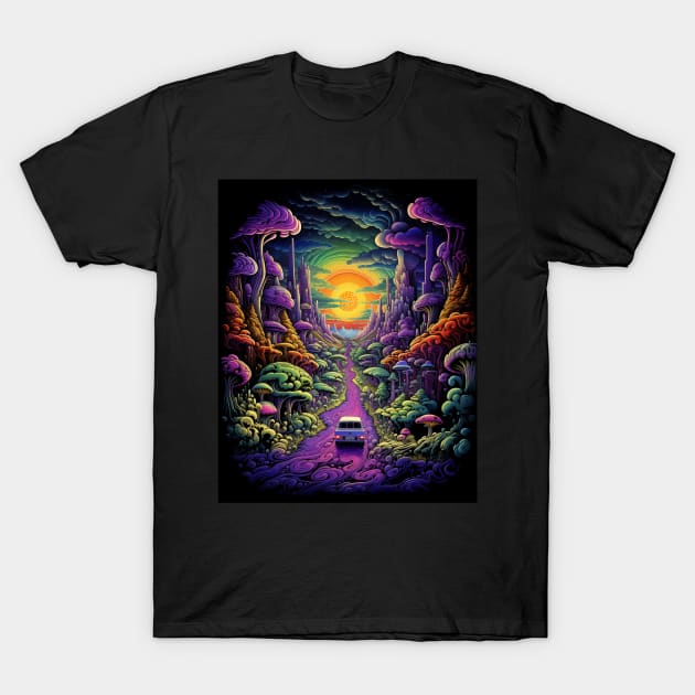 Long Strange Road Trip T-Shirt by Mad Viking